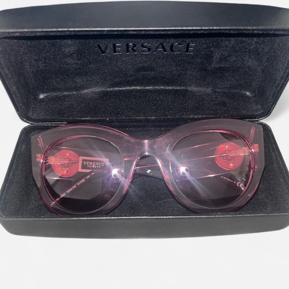 Limited Edition Purple Versace Sunglasses Black Case - Picture 5 of 9
